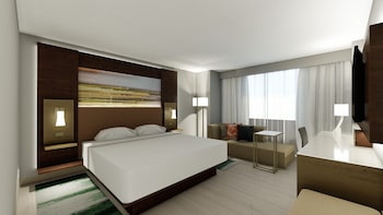 Club Room, 1 King Bed with Sofa bed (Mobility Accessible, Transfer Shower)