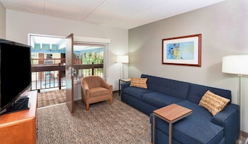 Suite, 2 Queen Beds, Refrigerator & Microwave, Pool View (2nd Floor)