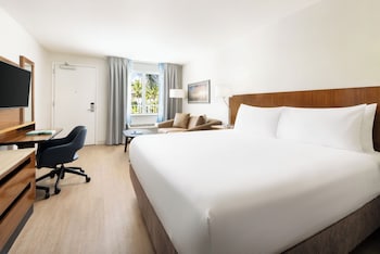 Suite, 1 King Bed with Sofa bed (Mobility/Hearing Access, Roll-In Shwr)