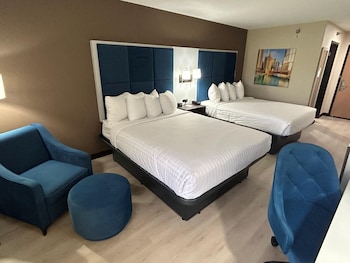 Standard Room, 2 Queen Beds, Non Smoking, Refrigerator & Microwave