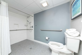 Room, 1 Queen Bed, Accessible, Ocean View (Roll-In Shower)