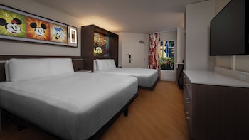 Standard Room. Wheelchair accessible with roll-in shower and option for hearing accessibility. 2 dou