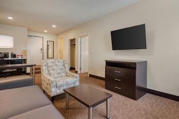 Executive Suite, 1 Queen Bed, Non Smoking, Refrigerator & Microwave (Living Room)
