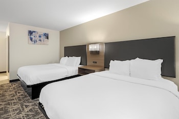 Standard Room, 2 Queen Beds, Non Smoking, Refrigerator & Microwave