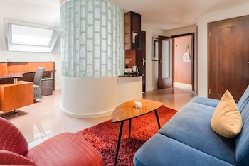 Suite, 2 Double Beds (Cozy Sitting Corner)