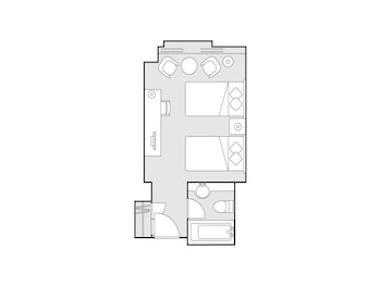 24 sqm Deluxe Twin Room, Smoking