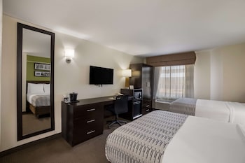 Standard Room, 2 Queen Beds, Non Smoking, Refrigerator & Microwave