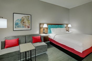 Room, 1 King Bed with Sofa bed, Refrigerator & Microwave