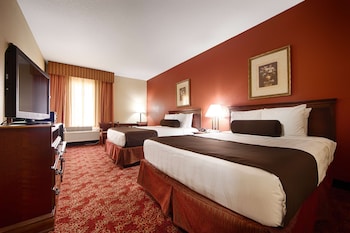 Standard Room, 2 Queen Beds, Non Smoking, Refrigerator & Microwave