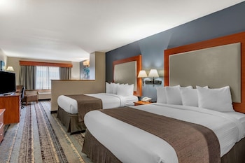 Standard Room, 2 Queen Beds, Non Smoking, Refrigerator & Microwave