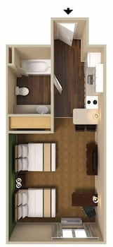 Suite, 1 King Bed with Sofa bed, Non Smoking, Kitchen